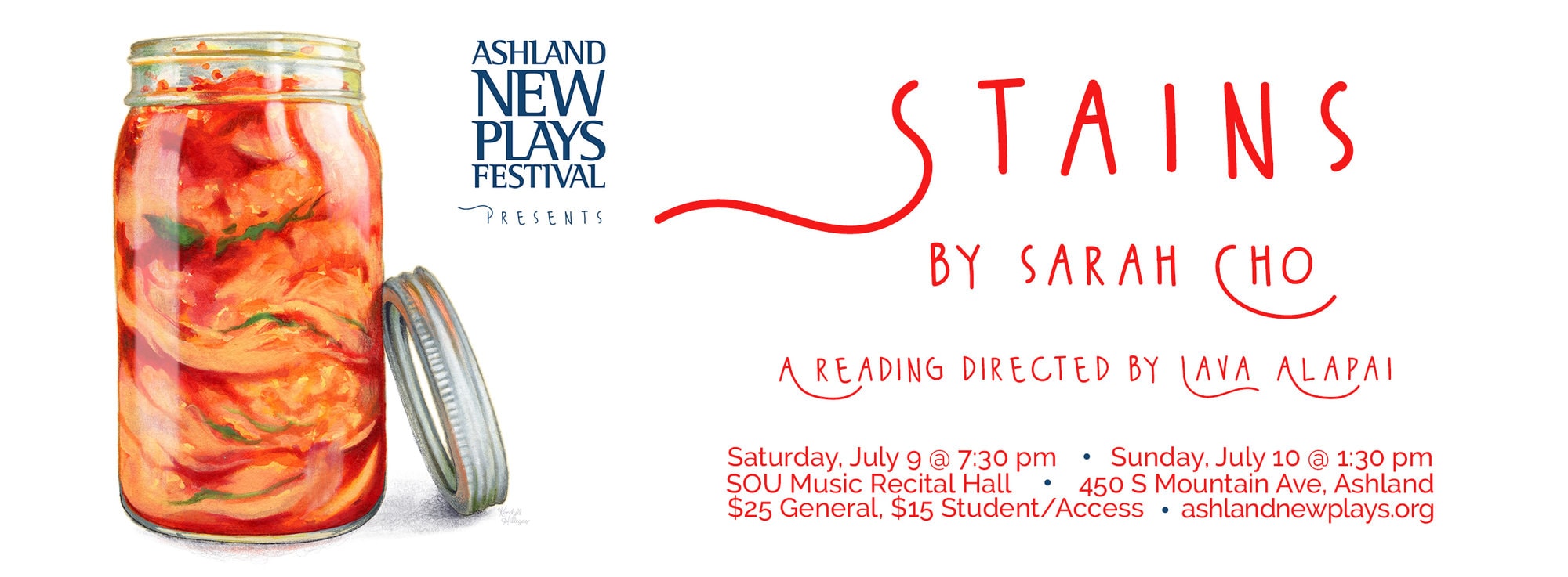 Stains Poster stains by Sarah Cho Ashland New Plays Festival Website