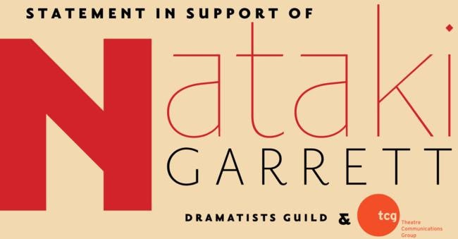 DG and TCG graphic in support of Nataki Garrett